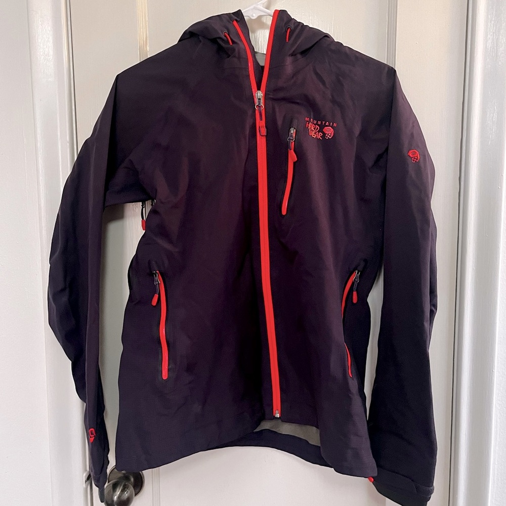 Mountain Hardwear Jacket Womens M Purple Full Zip Soft Touch Windbreaker…